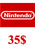 گیفت کارت 35 دلاری نینتندو امریکا Nintendo E Shop