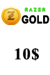 کارت اعتباری 10 دلاری ریزر گلد گلوبال Razer Gold