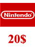 گیفت کارت 20 دلاری نینتندو امریکا Nintendo E Shop